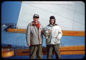 Mary B's owner, O.T. Havey and skipper Carl Bernard
